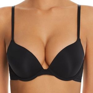 NWT On Gossamer Black Push Up Bra